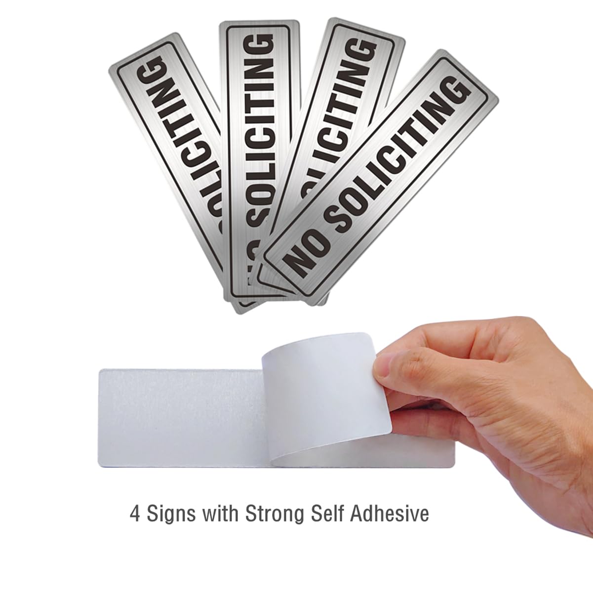 No Soliciting Sign for House Door 7.0