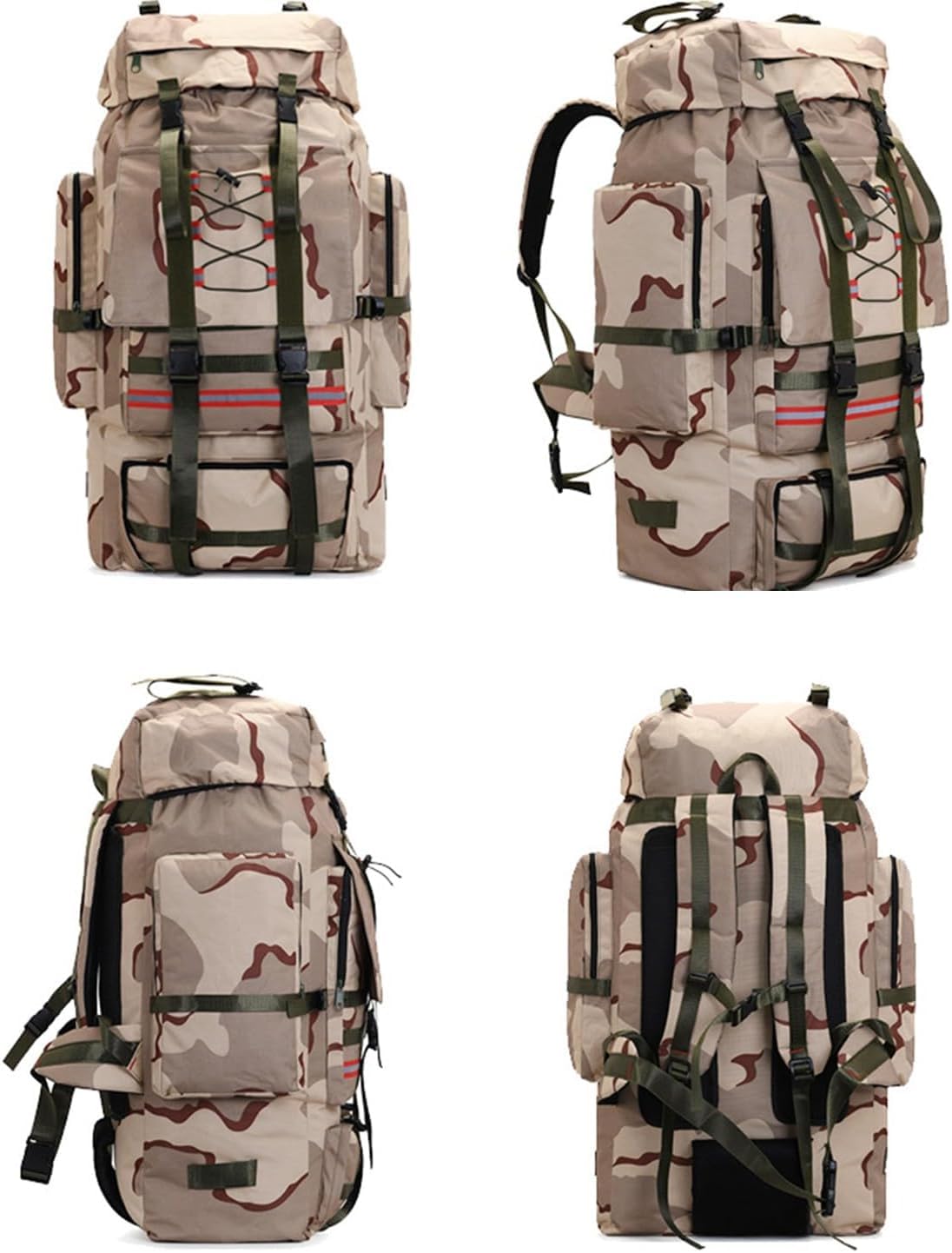 Zaino Da Viaggio Zaino Da 130 Litri, Zaino Da Trekking, Traspirante Leggero Impermeabile Zaino Grande Alpinismo Trekking Campeggio Viaggio Escursionismo Zaino Da Campeggio Borsa