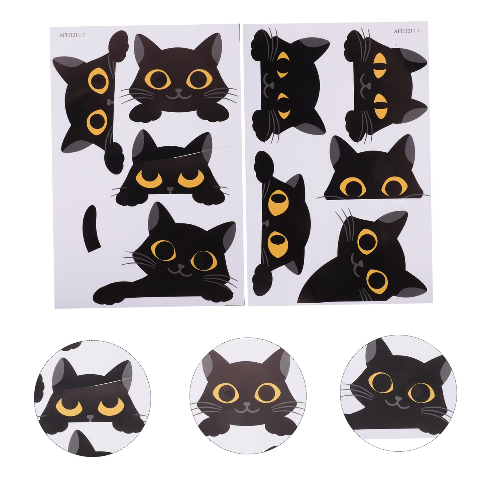 10 Adesivi Luminosi A Forma Di Gatto Per Interruttori - Decorazione Fosforescente Per Camera Bambini - Foto 6