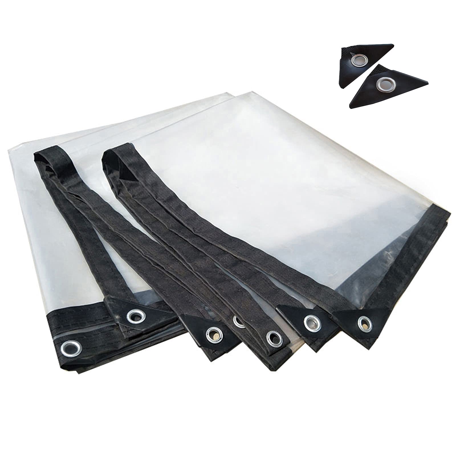 Lona transparente de plástico impermeable de 2x2m para cobertizo y jardín
