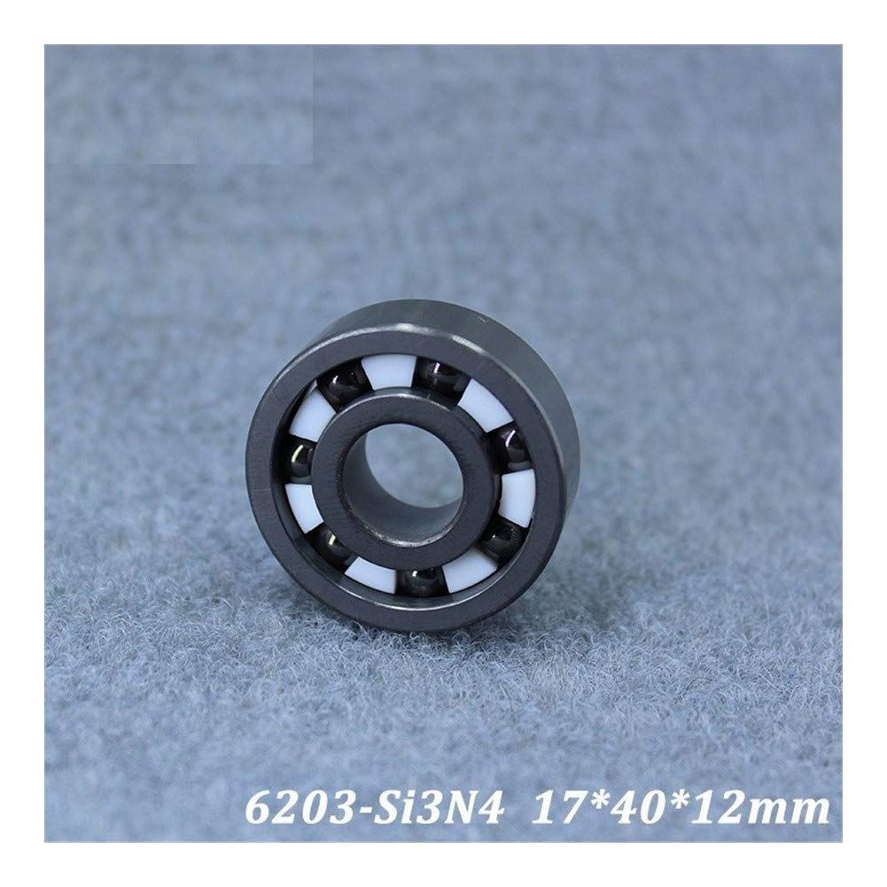Rodamiento cerámico completo 6203 - Material Si3N4, 17x40x12 mm, rodamientos de bolas no magnéticos