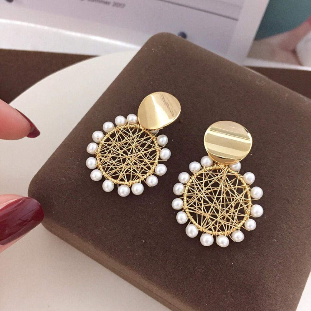Las Mujeres Pendientes De Perlas De Agua Dulce Temperamento Noria Retro Elegante Lujo Luz Simple Dones Creativos