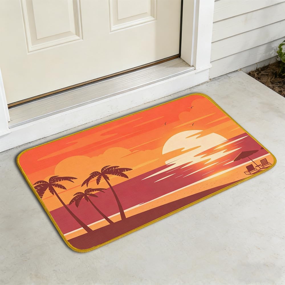 250th Special Anniversary Door Mat, America Flag Linen Indoor Outdoor Entry Mat, Eagle Design Welcome Mat Front Door, Non Slip Rubber Floor Mat, 1776-2026 Year Decor (250th, 17 x 29.5 Inches)
