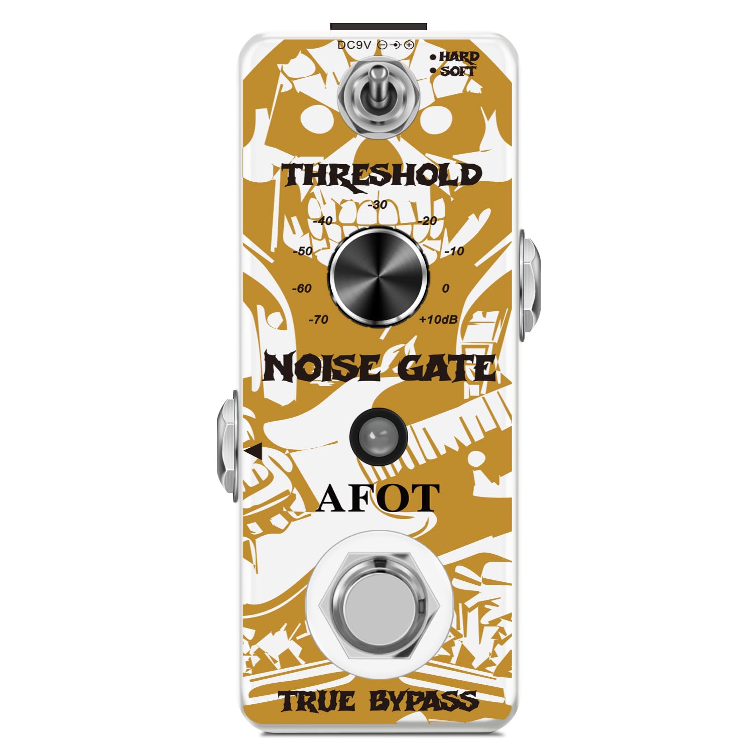 Noise Gate Pedal, Noise Killer Guitar Pedal Noise Suppressor Effect 2 Modes for Electric Guitar and Bass True Bypass
