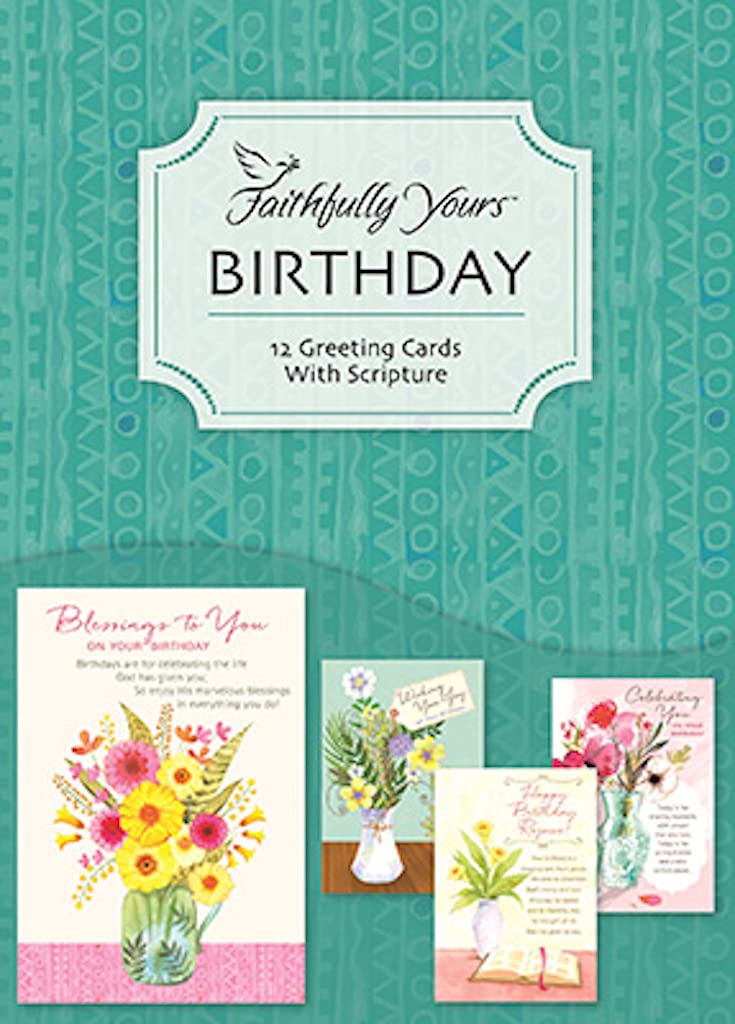 Faithfully Yours 54037 Bless Your Day Birthday Boxed Greeting Cards with Scripture