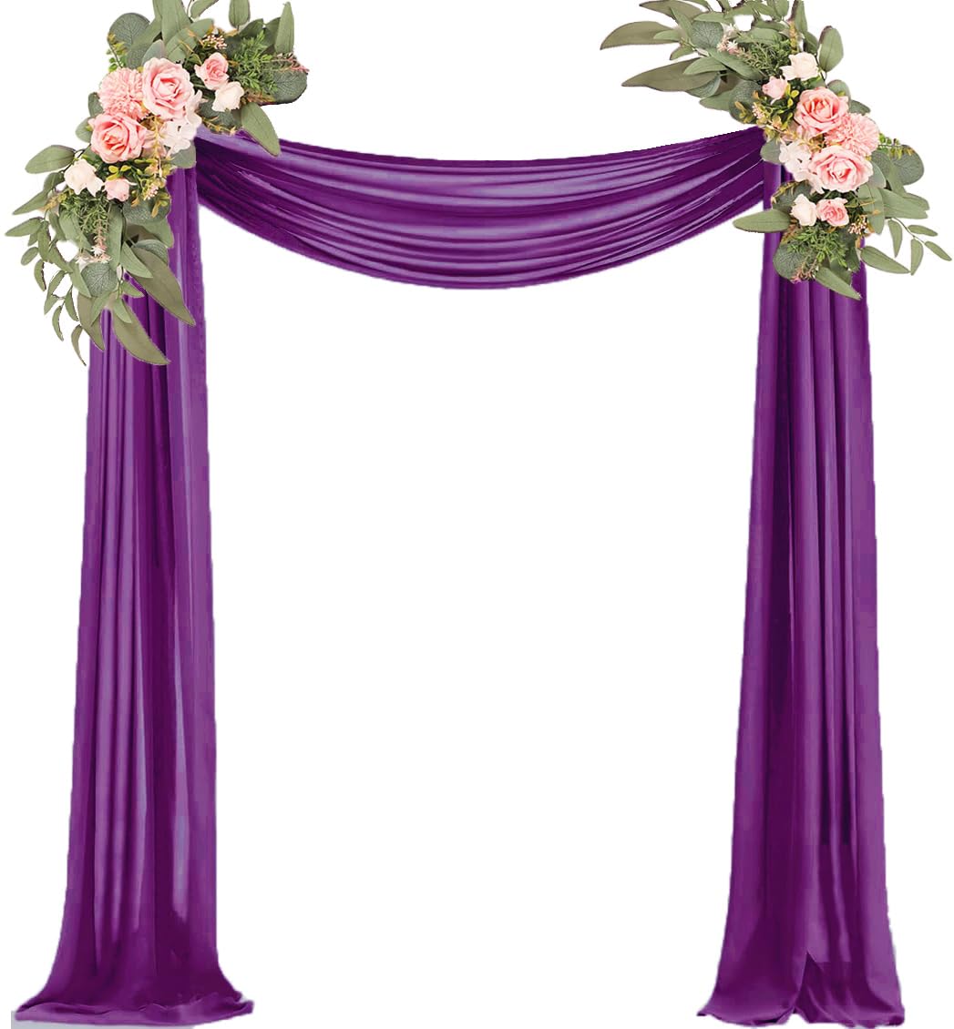 Wedding Arch Draping Fabric Purple 29