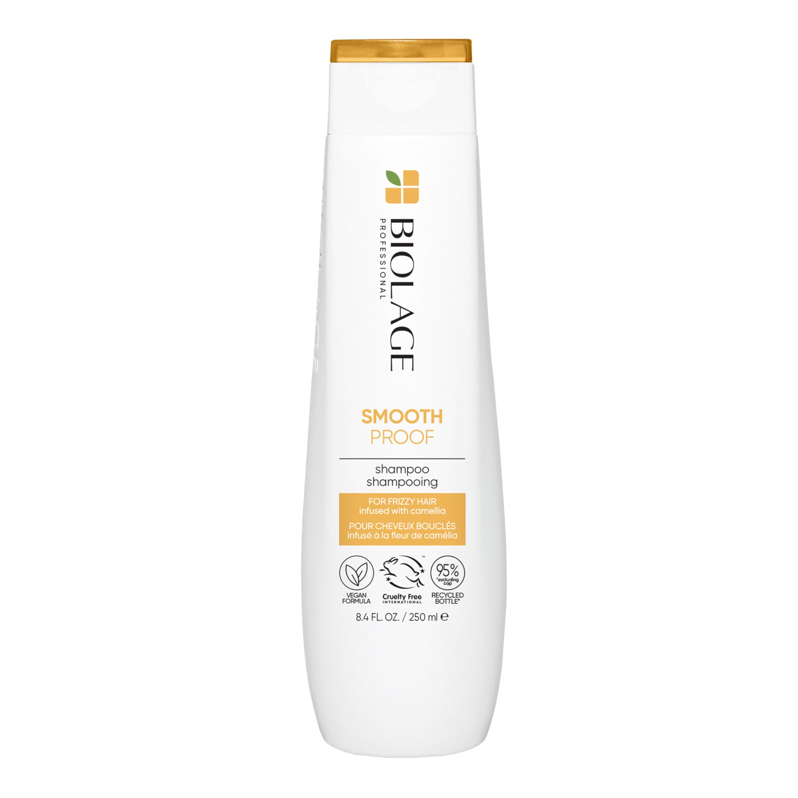 BiolageSmoothproof ,Smoothproof Shampoo ,for Frizzy Hair 250ml[Amazon-developed Certification] Compact by Design