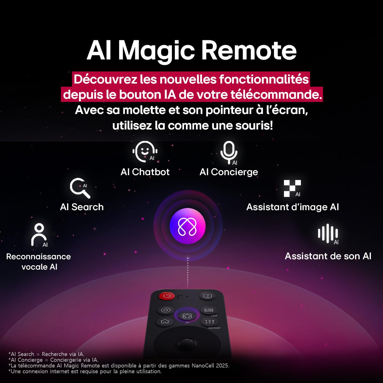 LG TV OLED 2025 | OLED65B5 | 65'' (164 cm) | OLED 120Hz| Processeur α8 AI 4K Gen2 |Dolby Vision & Atmos | Alexa