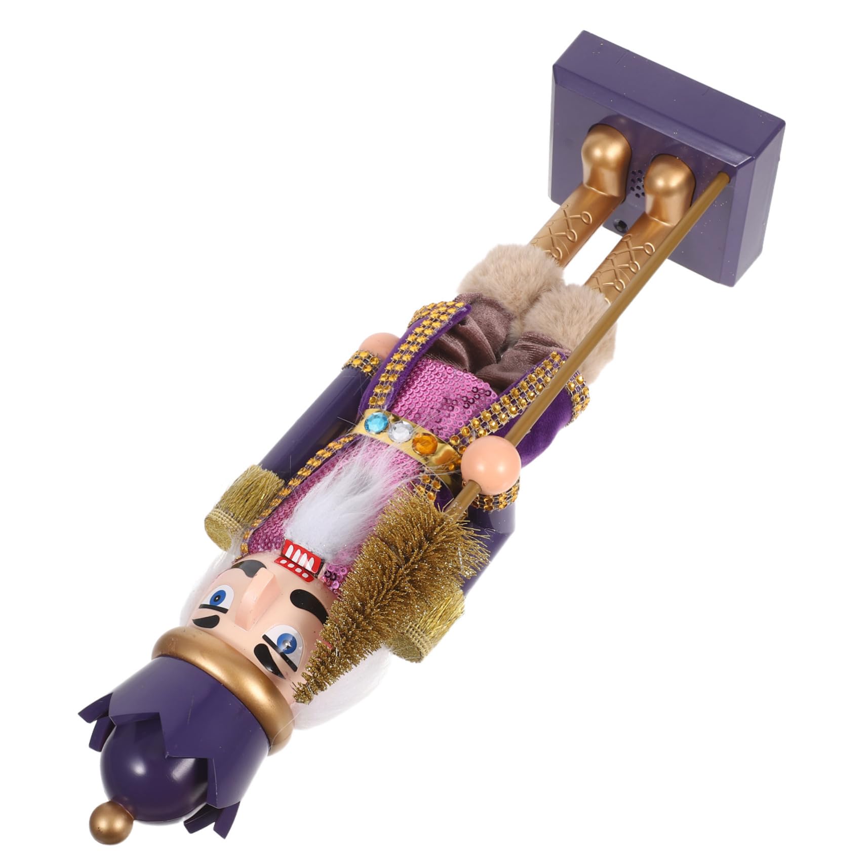 GLEAVI Leuchtende Nussknacker Weihnachtssoldat Figur Dekorativer Weihnachtsnussknacker Weihnachts Kaminsims Nussknacker Weihnachtsbedarf