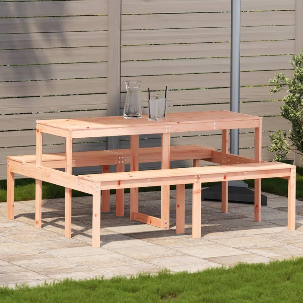 Table de pique-nique en bois massif Homgoday pour repas conviviaux en terrasse