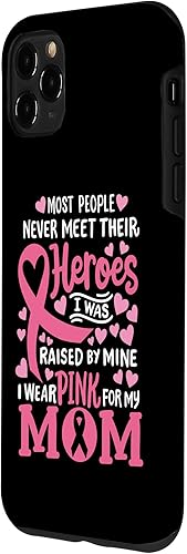 Miniatura 2 de Funda para iPhone 11 Pro Max para concientización sobre el cáncer de mama rosa para mi mamá