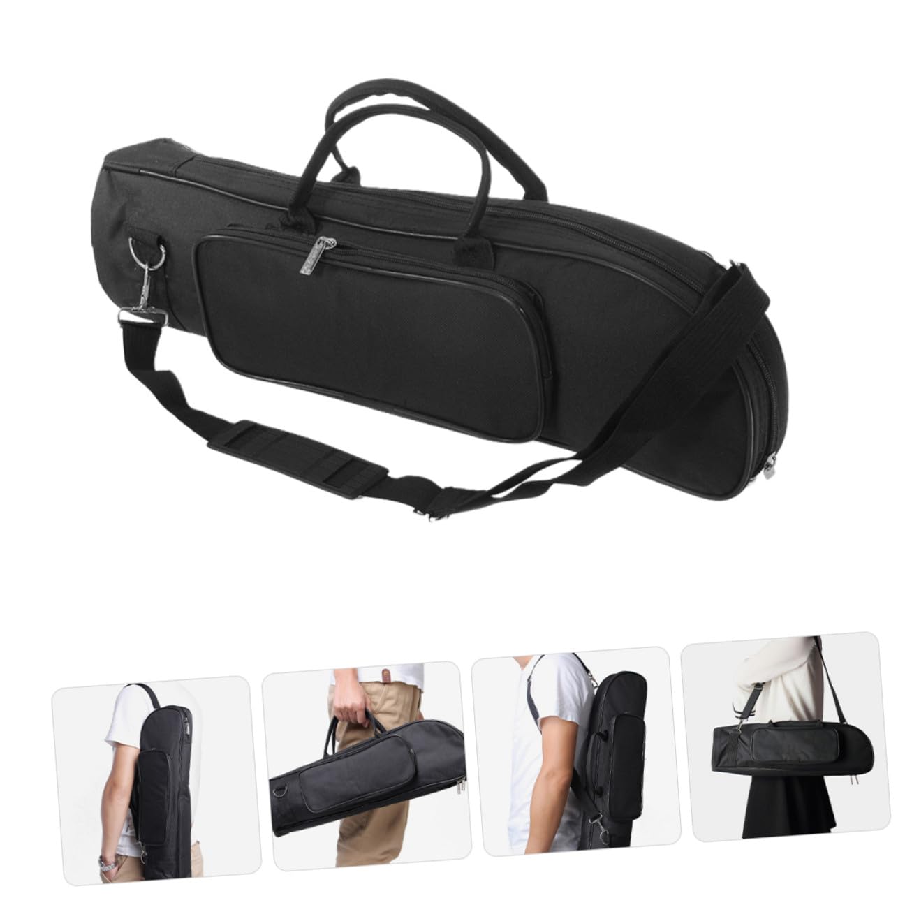 Bolsa para Trompeta de Oxford Acolchada con Asa y Correa de Hombro para Transporte Cómodo y Protección Duradera