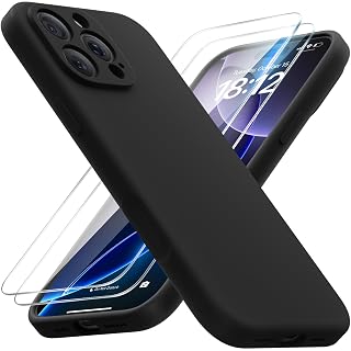 FlyReal Magnetic for iPhone 16 Pro Max Case, Compatible with MagSafe, (Integrated Silicone Camera Control Button & Camera Protection) +Screen Protectors, Microfiber Lining Case 6.9", Black - Amazon product rated Grade A