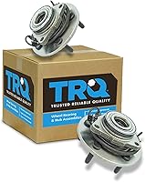 TRQ Front Wheel Bearing & Hub Assembly 2pc Set for 2012-2022 Ram 1500 & Classic - Direct Fit OE Replacement