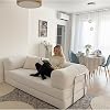 100x200 Sofa - White Wick Velvet Washable Wipe Practical Sofa 50 Dns Bondex