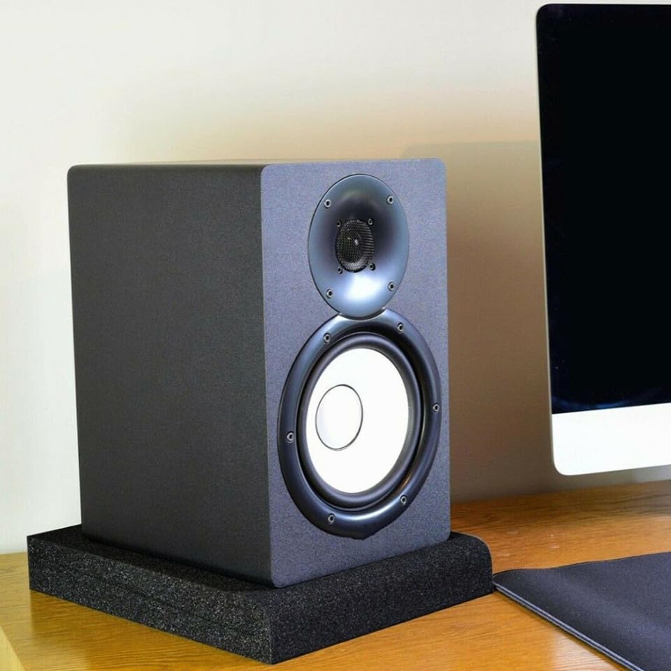 Tampons Isolation Acoustique Moniteur Studio 5 Pouces - Mousse Haute Densité 30,5x17,5x4cm