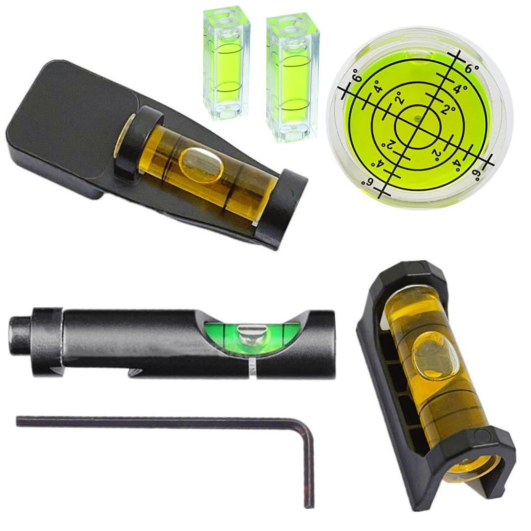 6Pcs Optics Mounts Rifle Scopes for 20mm Mounting Adapter Anti-Cant Optics Mounts for Sports Outdoors Hunting Fishing Shooting