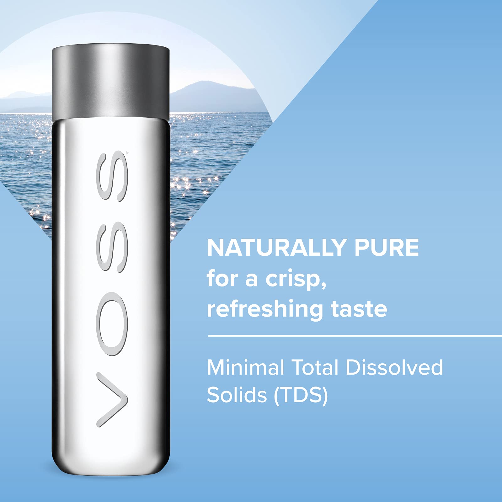 Voss Still Premium Naturally Pure Water Pet Plastic Bottles for OnThe