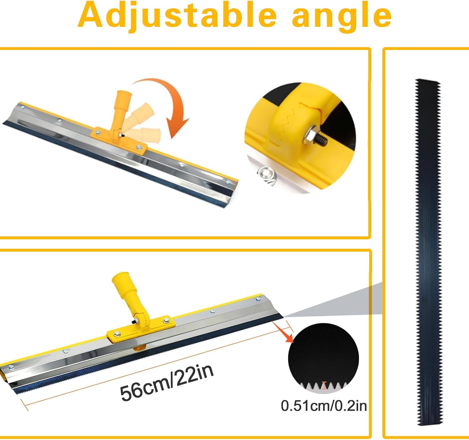 Self Leveling Cement Tool Kit - Epoxy Floor Kit, Self Leveling Rake, Spike Roller for Self-Leveling, Spike Shoes for Epoxy Flooring, Floor Leveling Tools, Garage Floor Epoxy Kit, Telescopic Pole