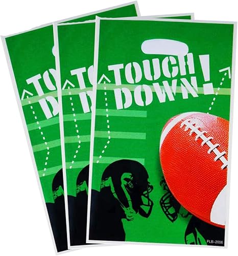 Miniatura 2 de ALLPICK 30 bolsas de fiesta de fútbol, bolsas de dulces de rugby para niños, cumpleaños, fiesta temática de fútbol