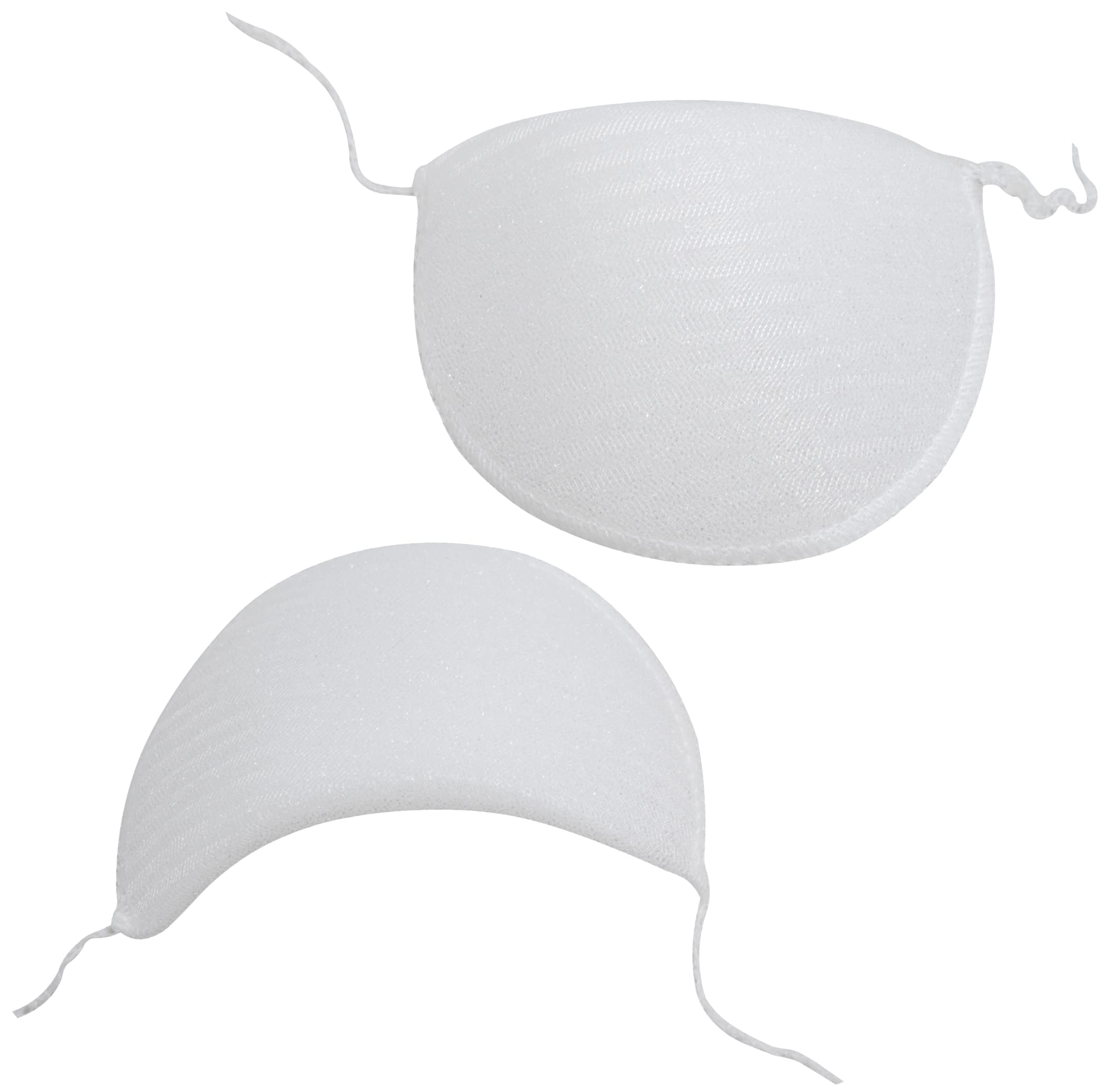 Set 5 Spalline Per Abbigliamento In Schiuma - 105x65x6mm Bianche Per Cappotti, Giacche E Camicie