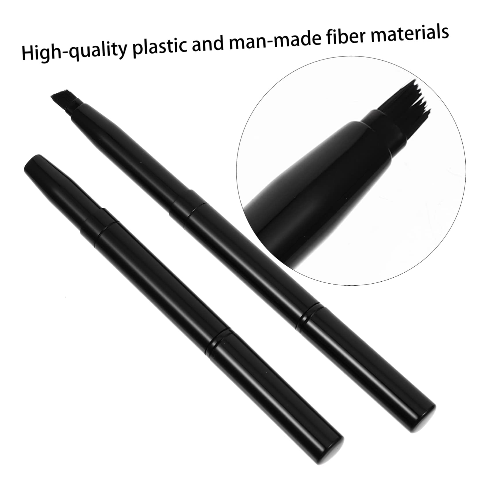 WRITWAA 2Pcs Angled Eyebrow Brush Portable Double Ended Makeup Tool for Precise Shaping and Blending Durable Soft Material for Travel and Daily Use