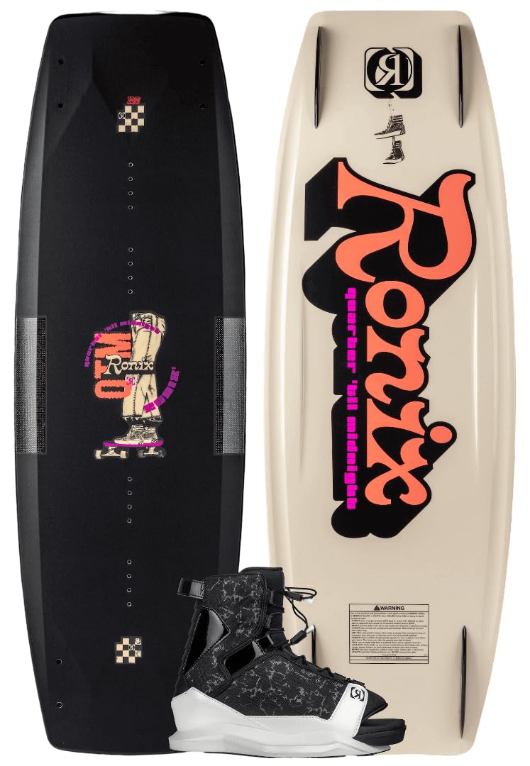 Ronix 129 - Quarter 'Til Midnight Wakeboard w/ Halo Boots - 6-8.5