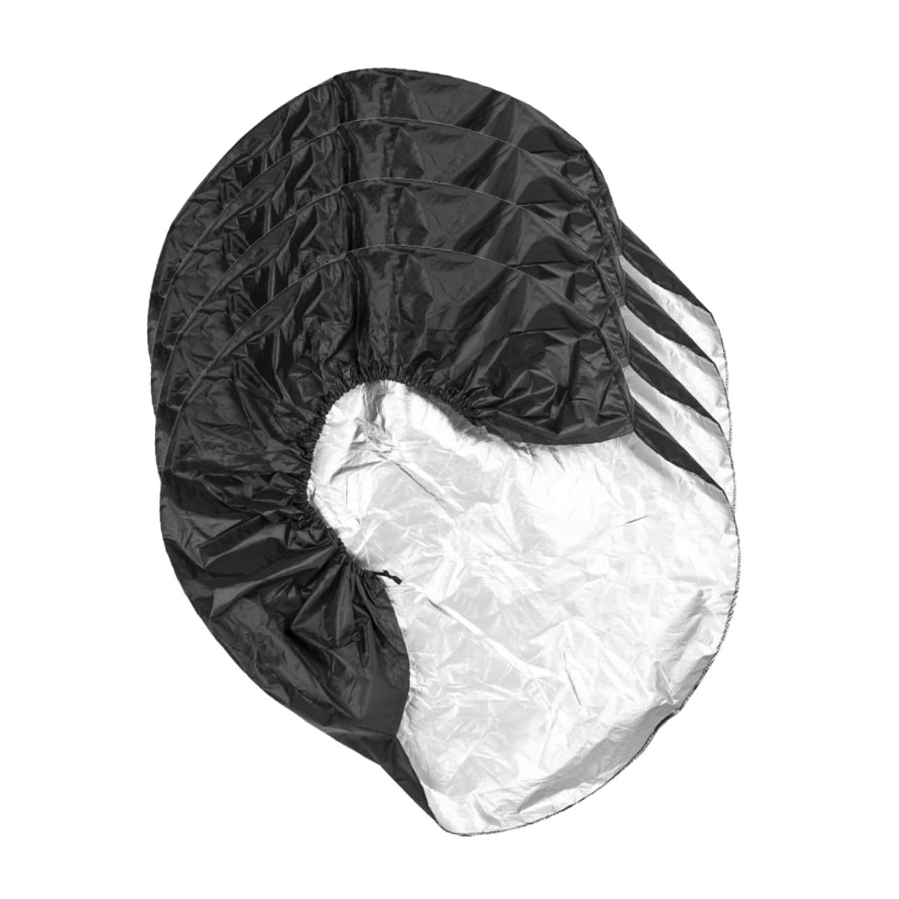 Copertura Per Pneumatici Camper 4 Pezzi Oxford Resistente All’acqua Protezione Ruota Di Scorta Accessori Roulotte Per Campeggio e Viaggi