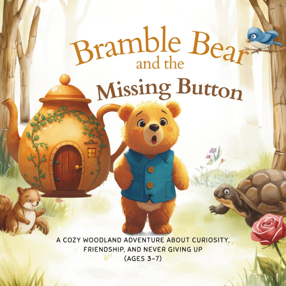 Bramble Bear and The Missing Button: A Cozy Woodland Adventure About Curiosity, Friendship, and Never Giving Up