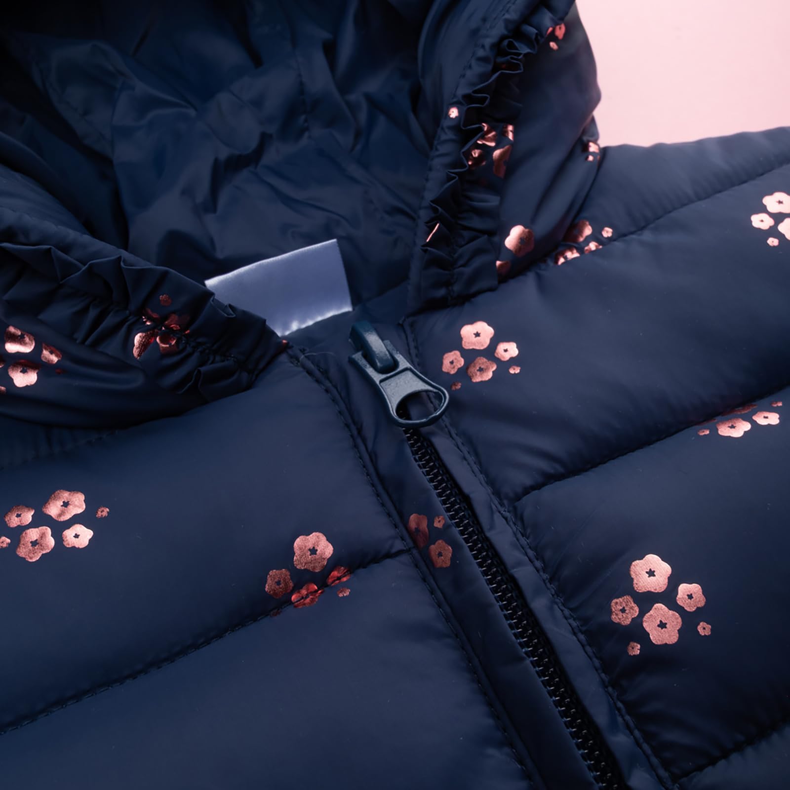 Prénatal, Giubbino Neonata Leggero con Cappuccio e Zip, Ideali per Primavera e Autunno, Abbigliamento Bambina