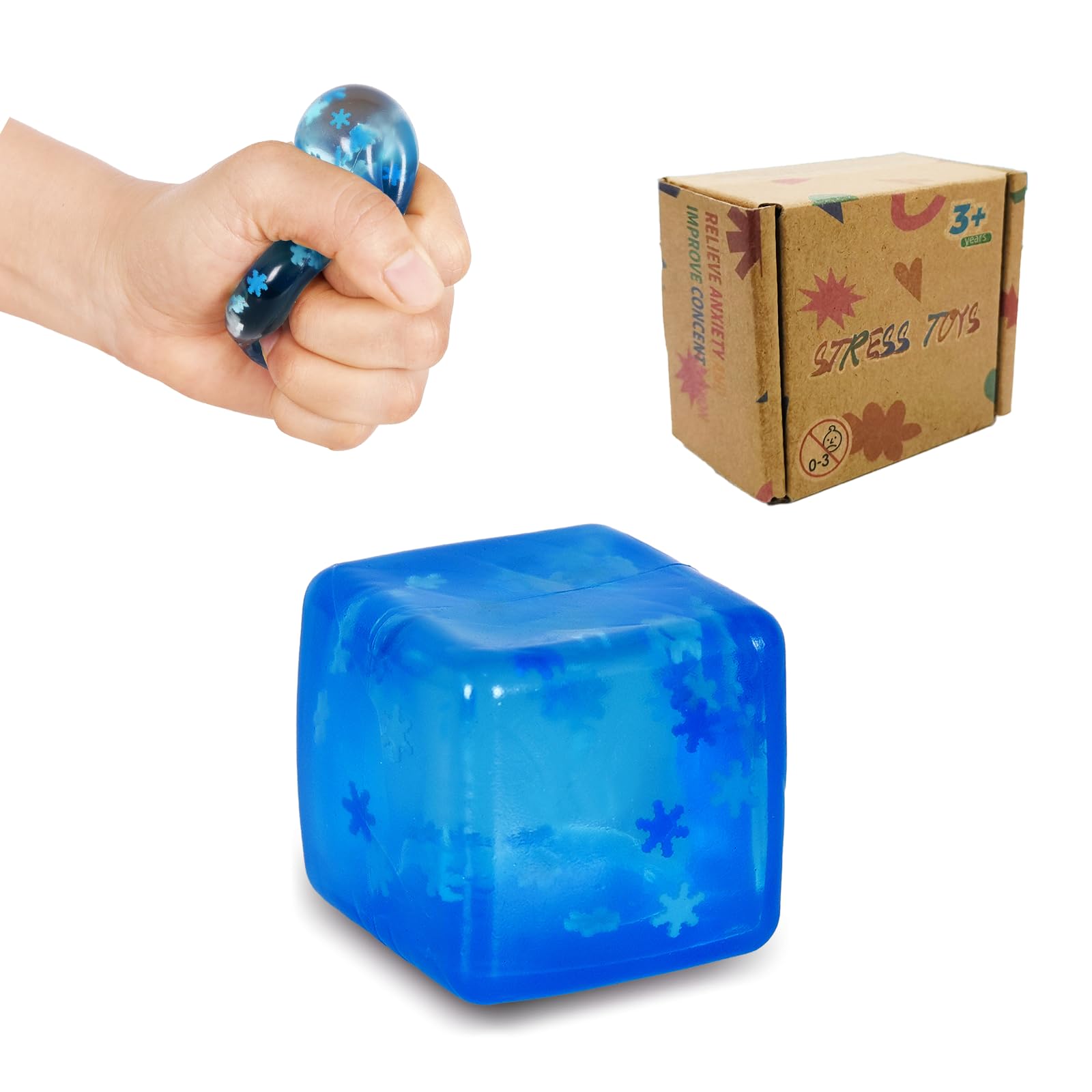 FazaVexior 3.5cm Squishy Squeeze Toys – Stress Balls, Fidget Toys & Sensory Toys for Kids 3+ | Anxiety Relief, Stress Relief, Durable Design Won’t Fall Apart