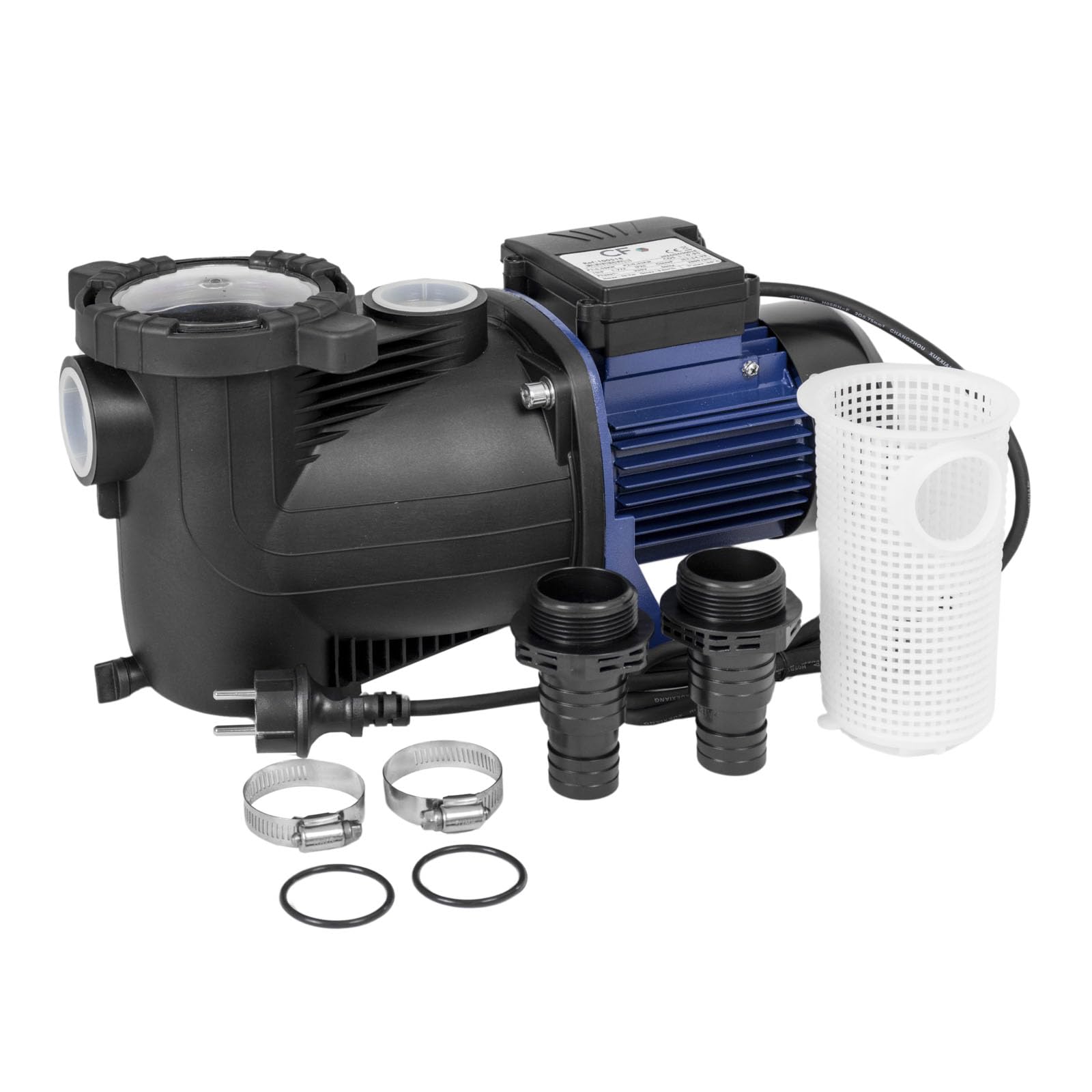 Aqualux Pompe Filtration Piscine - Modèle 1/2 - Piscine 20 à 40m3 - Débit Max 9.5 m³/h - avec Préfiltre - Couvercle Quick Lock sans Vis - A Utiliser en complément d'un Filtre