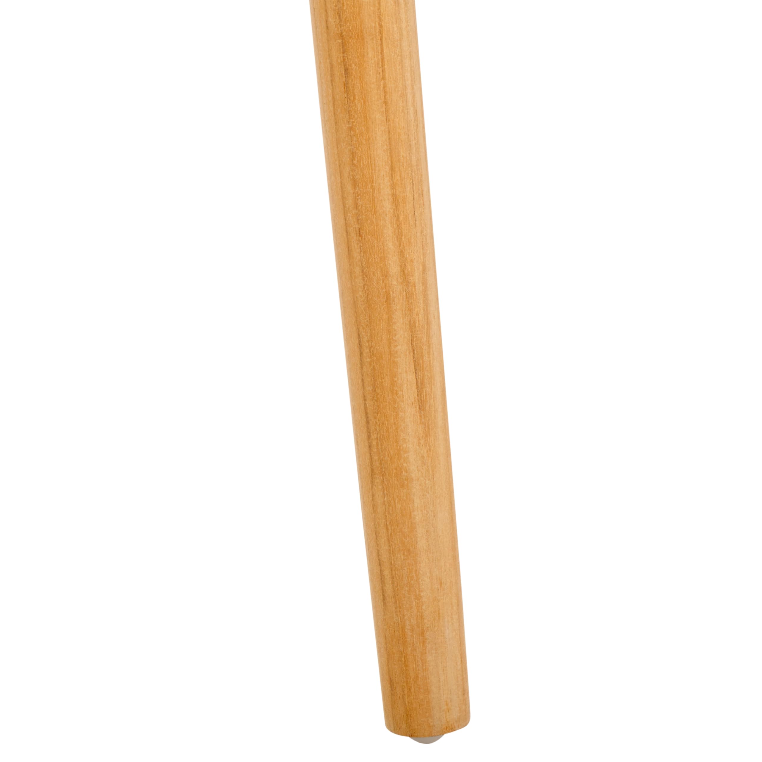 Home Collection Rhyan Taburete de bar de cuero tejido blanco/teca natural, madera maciza de madera maciza de 30 pulgadas (totalmente montado) 8