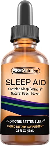 Natural Sleep Aid - Gotas líquidas con 5 mg de melatonina Suntheanine, manzanilla, GABA, fórmula de bienestar Suplemento sublingual calmante extra