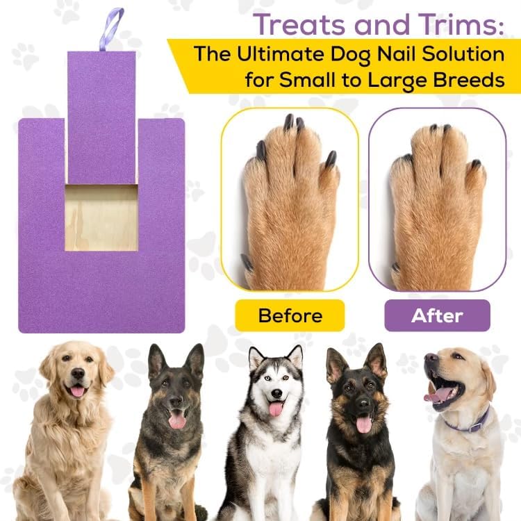 Miniatura 2 de Tabla extra grande para rascar las uñas de perro con cajón para recortar uñas sin ansiedad  Almohadilla para arañazos para perros  Parte inferior de