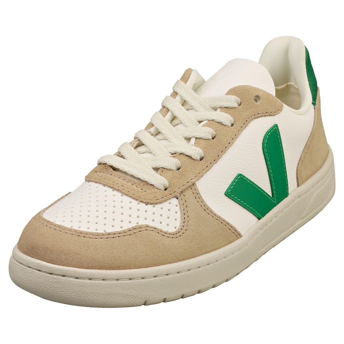VEJA Women V-10 Extra White/Emeraude/Sahara EU 39 (US Women's 8) Medium