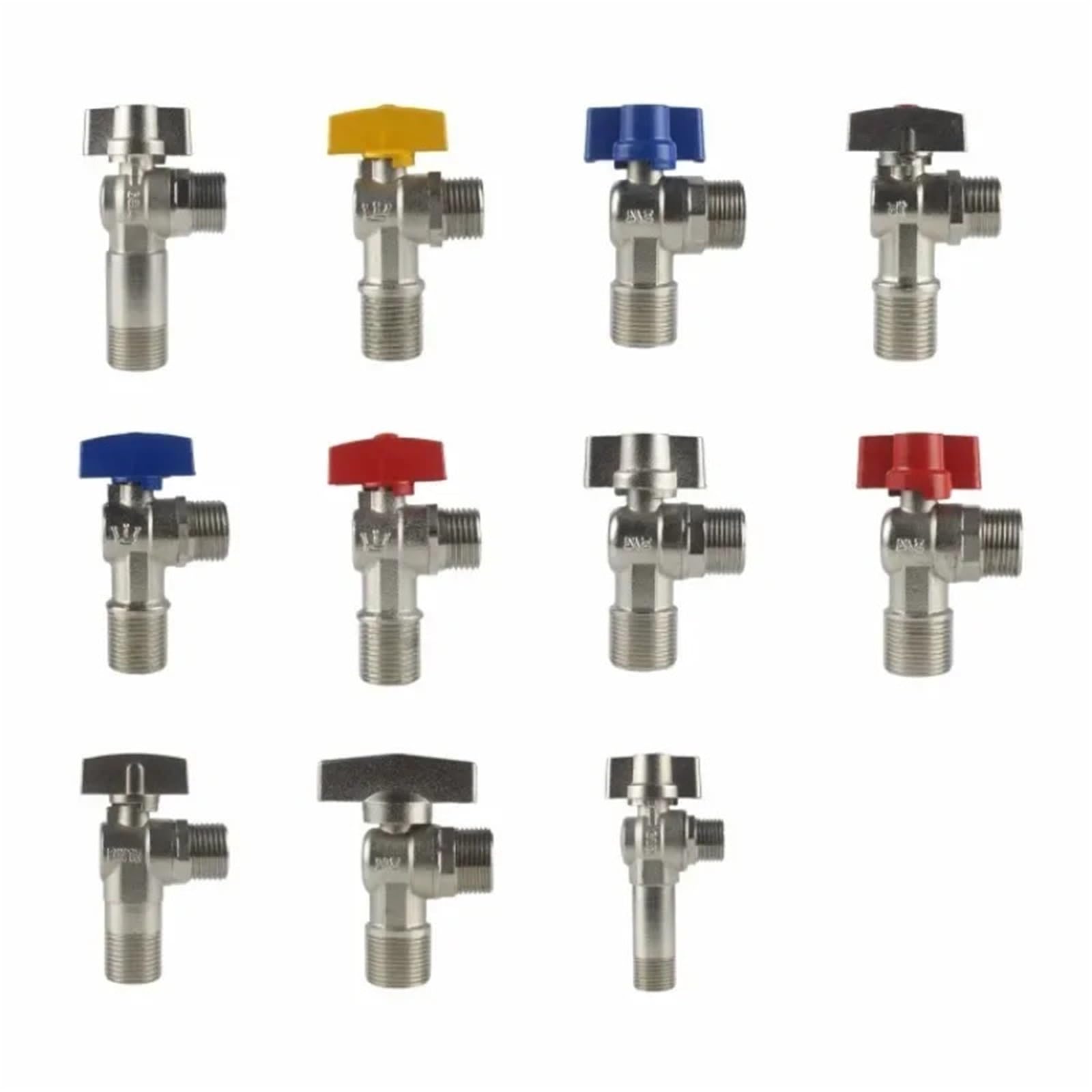 Mosiężny pistolet z zaworem kątowym do ciepłej i zimnej wody - Trwały zawór do wody toaletowej 1szt(Yellow,3/4inch)