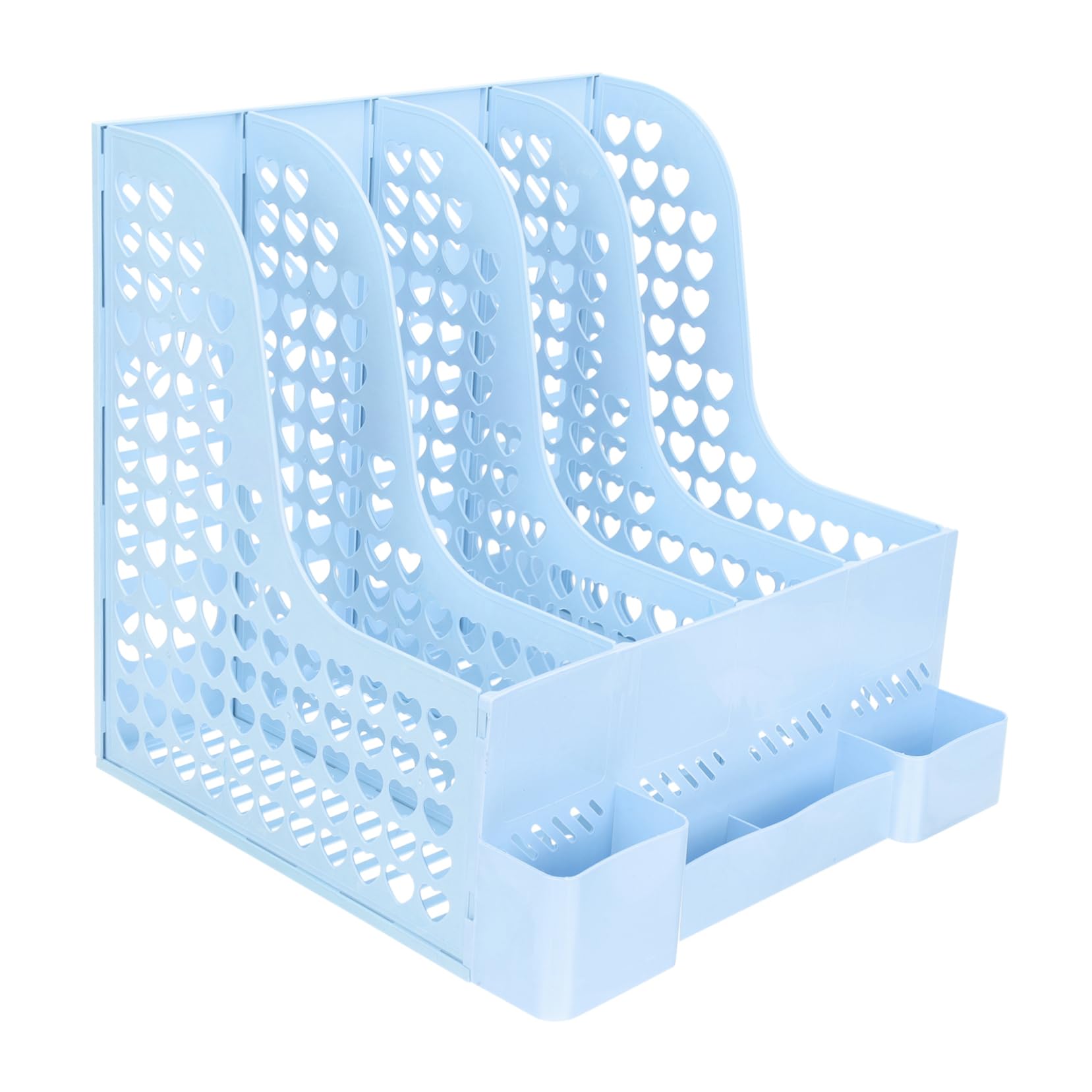 HOMSFOU Convenient Multi Function File Organizer Desktop Magazine Holder for Home Office and Study Tidy Document Storage Stylish