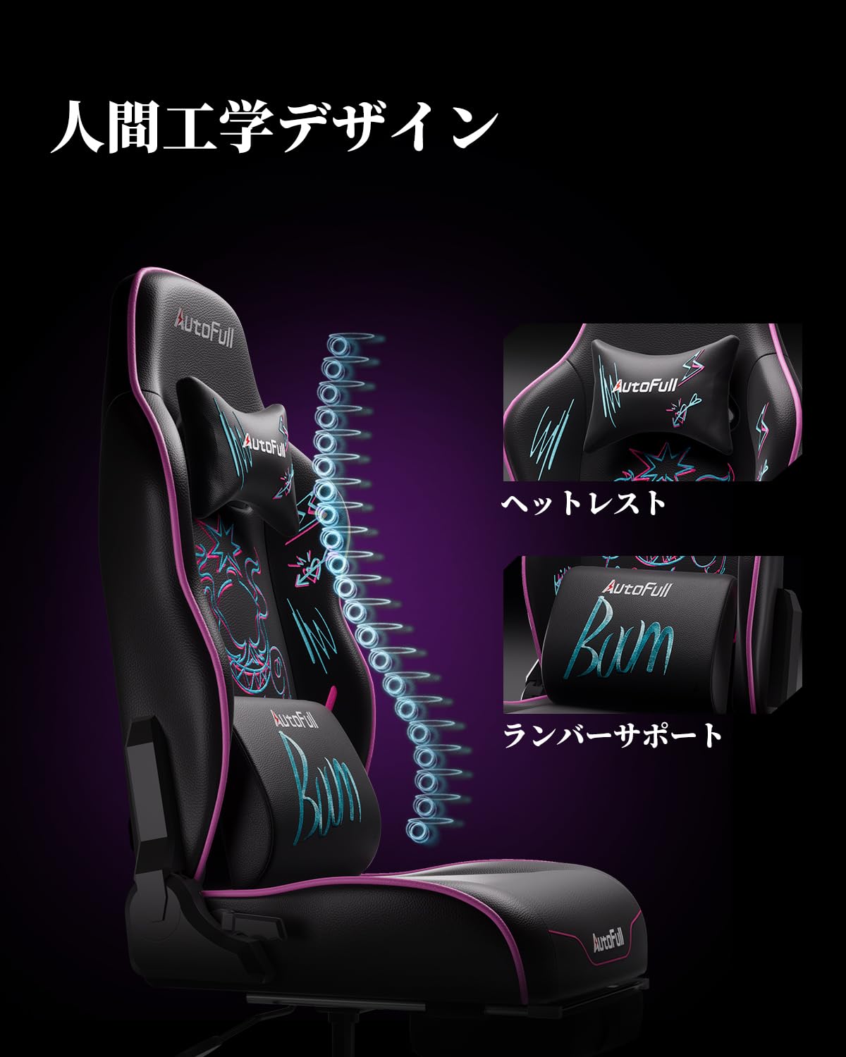 AutoFull ゲーミングチェア C3サムネイル6