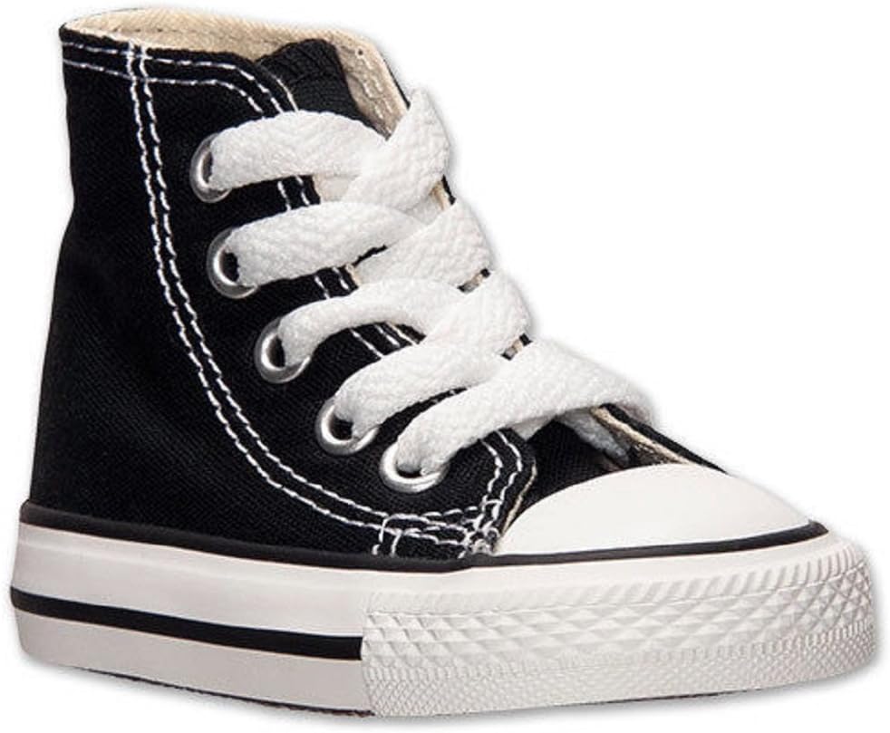 Converse All Star Chuck Taylor HI TOP Black 7J231 Unisex Infant Toddler Shoes US Size 2