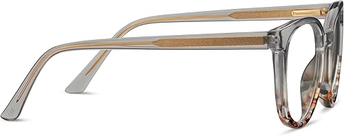 Miniatura 3 de Peepers by PeeperSpecs Oprah's Favorite - Gafas de lectura redondas con bloqueo de luz azul para mujer, color champán +3.00