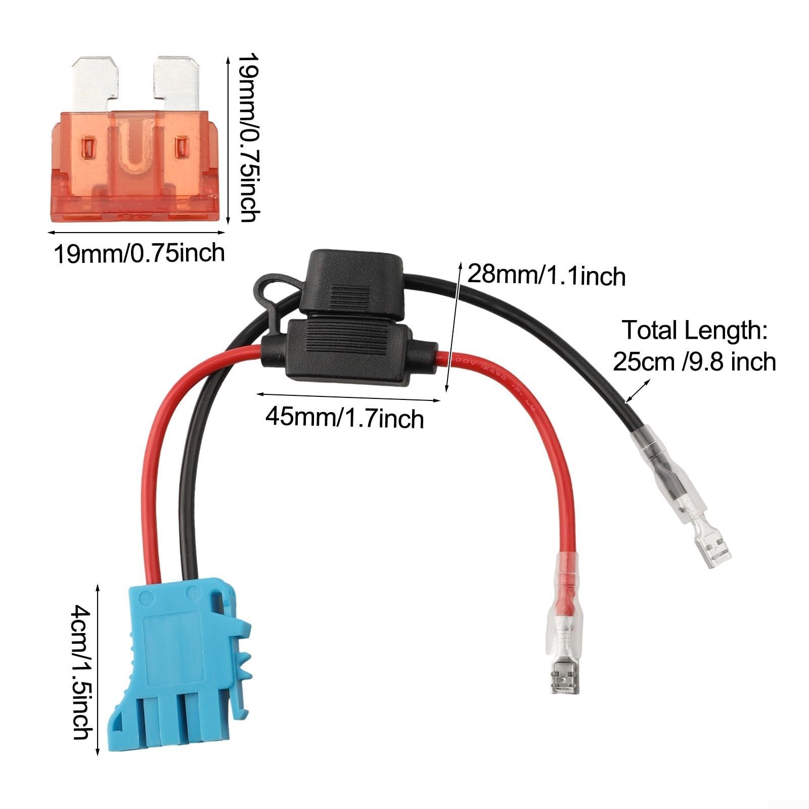 Conector de arnés de cableado esencial diseñado específicamente para maximizar el rendimiento de los juguetes de batería For Peg Perego
