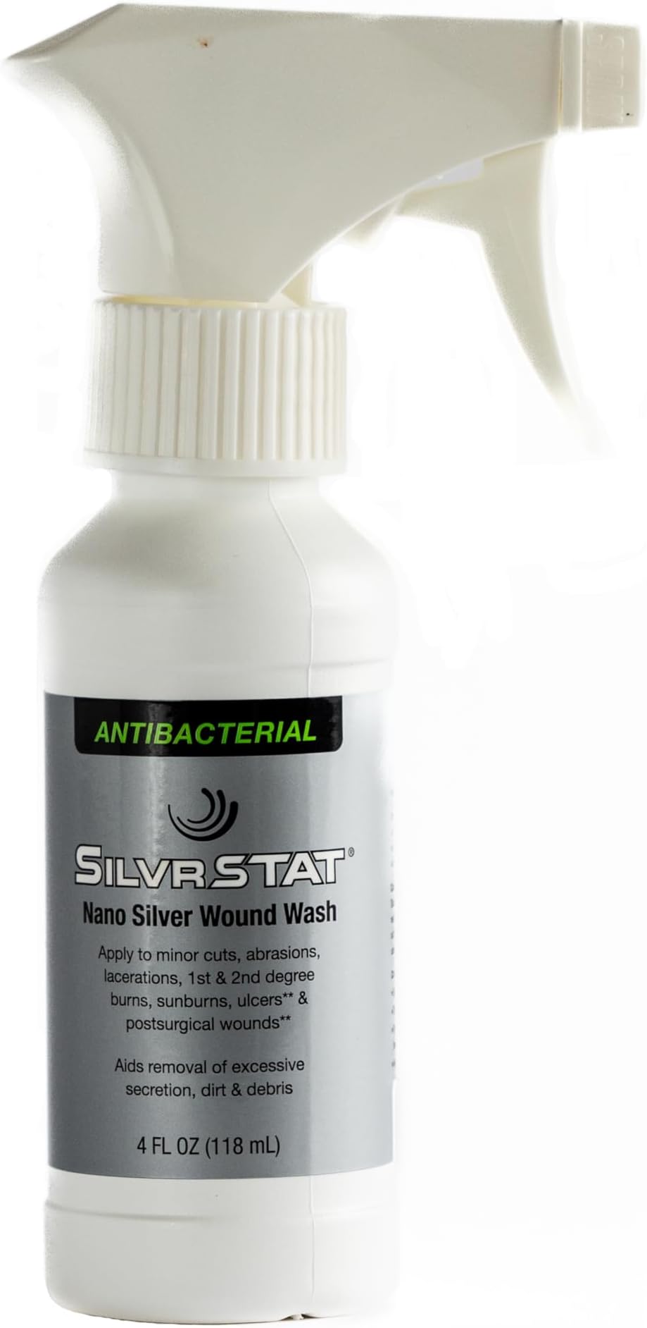 - SilvrSTAT Nano Silver Wound Wash Sprayer | Debride & Fine Mist Spray | 4 fl oz