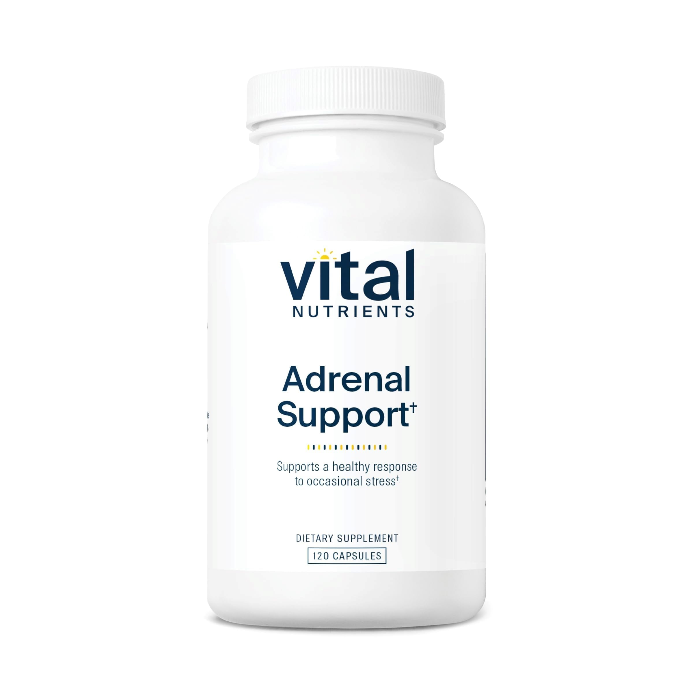 Adrenal Support - Adrenal Support Supplements for Gland Function and Cortisol Management - Supports Energy and Stress Levels - Gluten, Dairy, Soy Free - 120 Capsules