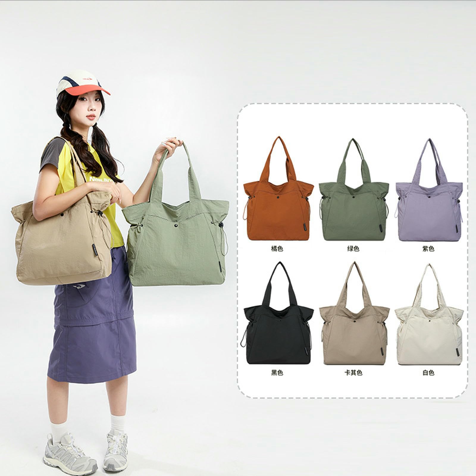 Damentaschen Multifunktionale Damen-Reisetasche, wasserdichte Handtasche, Geeignet Für Reisen, Arbeit Und Einkaufen-braun