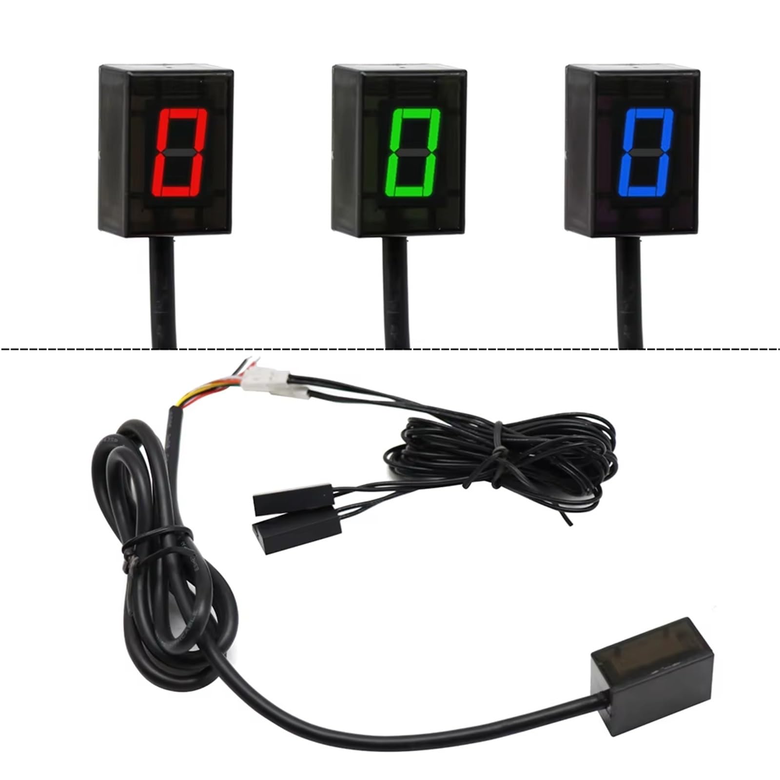 Moto Indicatore Marcia Magnete per Leva del Cambio con Indicatore di Marcia Digitale per Motocicletta