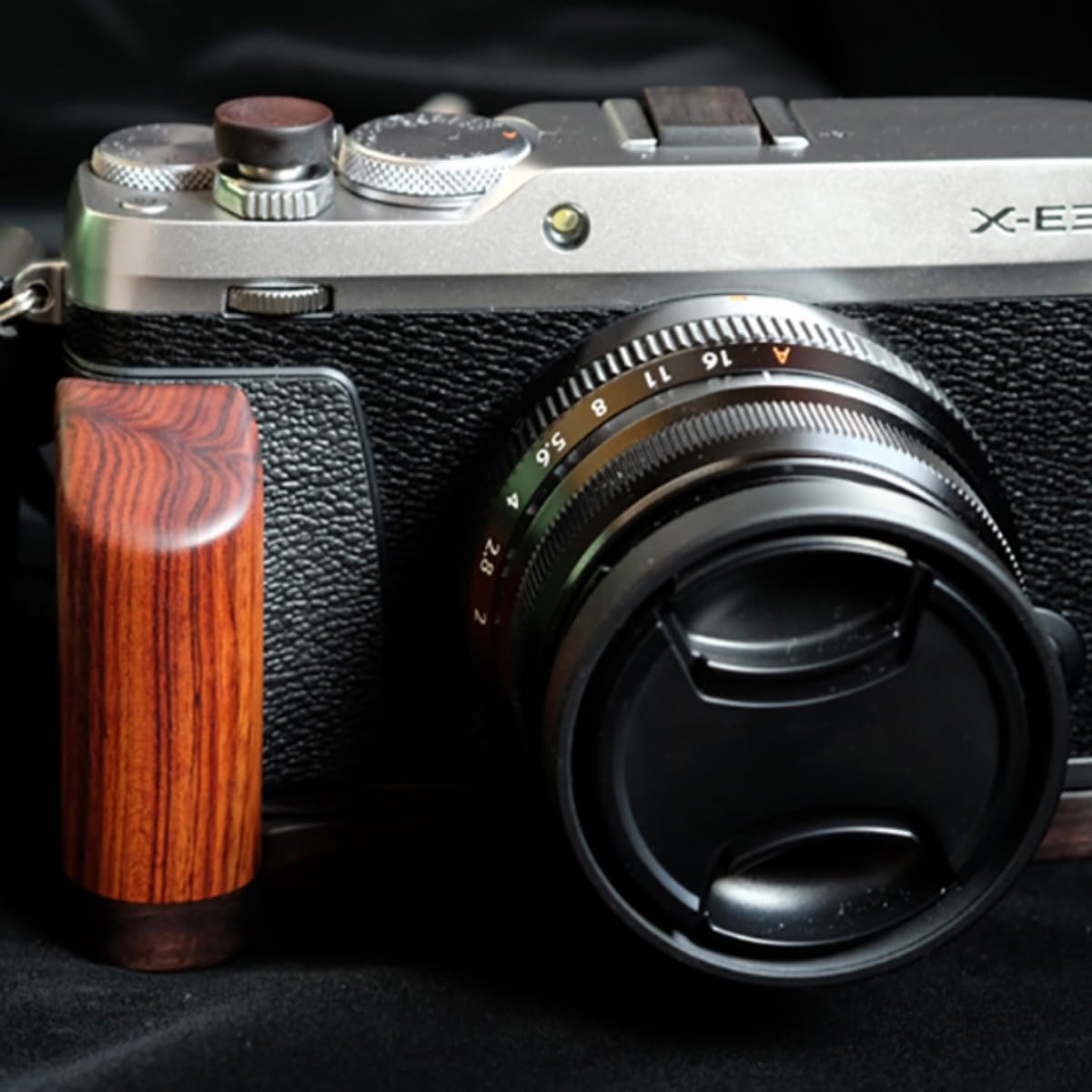 Amazon | FUJIFILM XE3 X-E3 専用 カメラウッドグリップ 高級檀木材