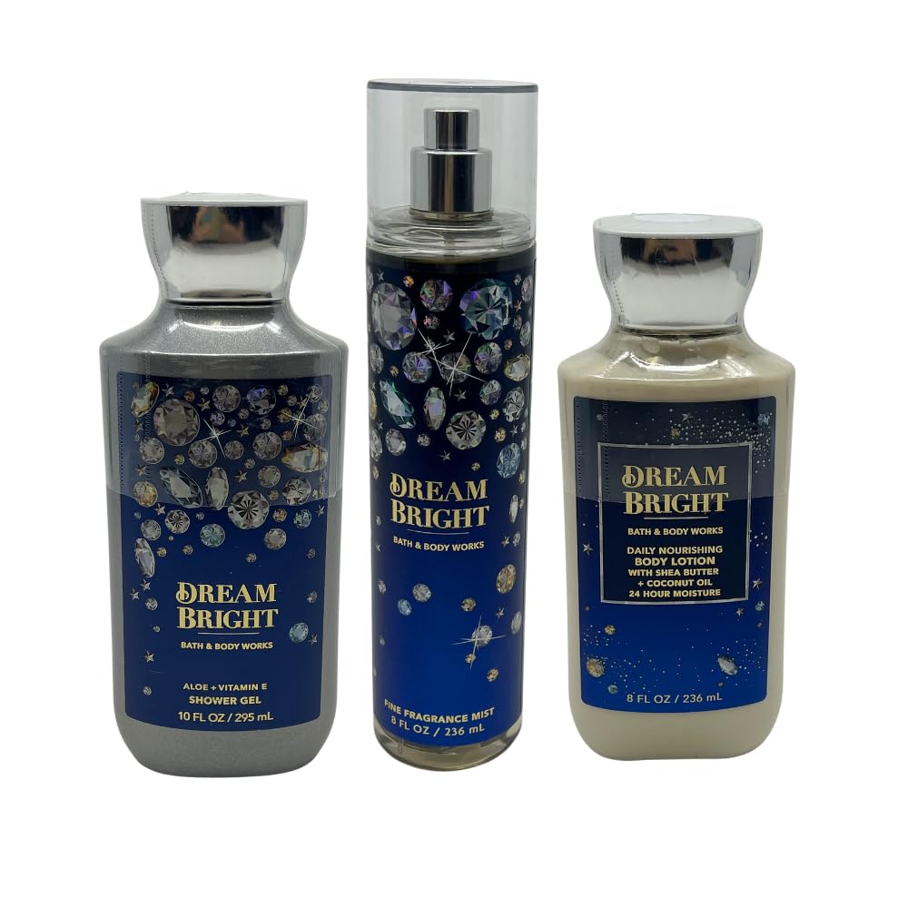 Amazon.com: Bath & Body Works DREAM BRIGHT - Juego de regalo de 3