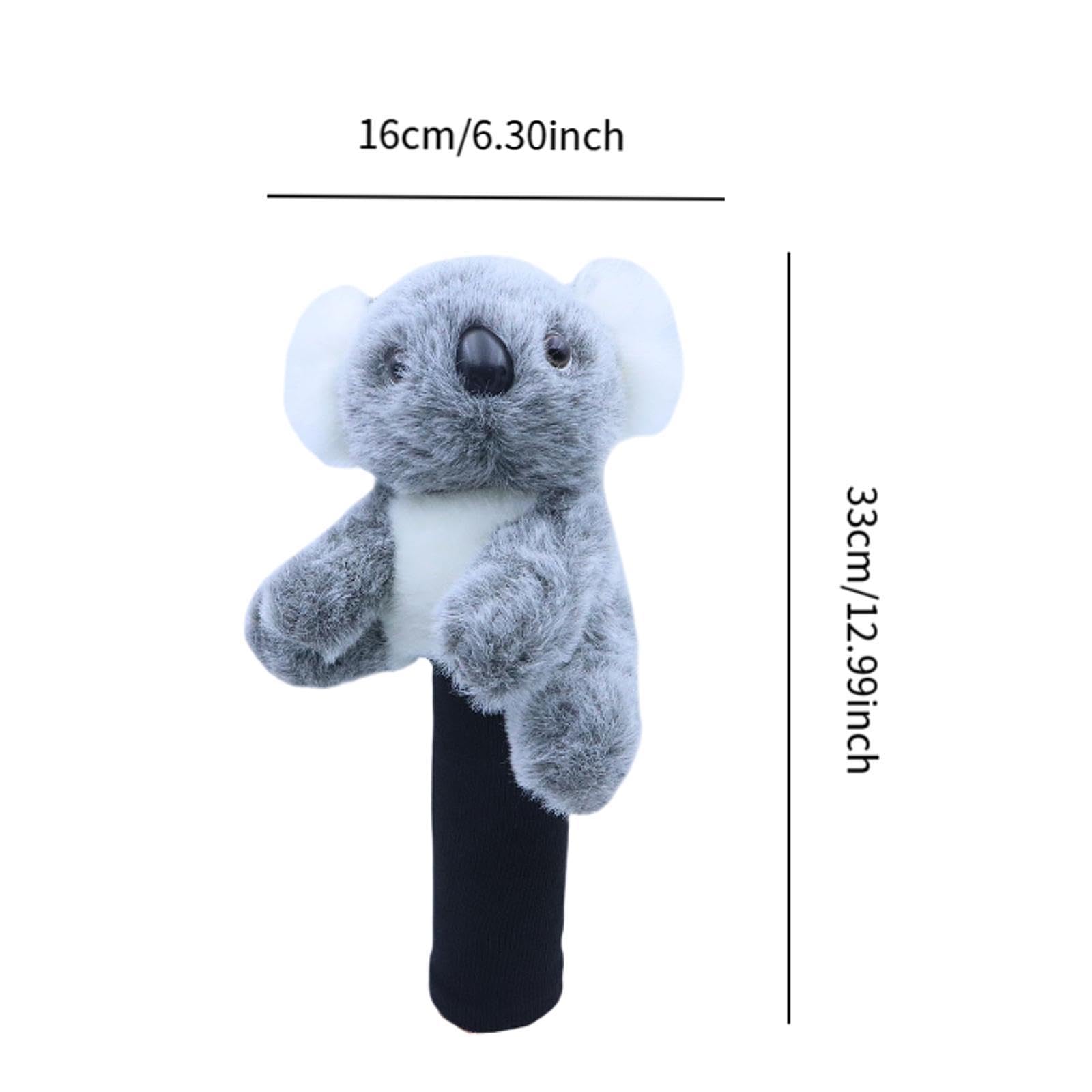 Vaveren Koala Golf Headcover Golf Club Cover for Drivers Hybrid,Golf Accessories,Funny,Golf Gift,Cute,Lightweight, Plush, Lovely, Gray