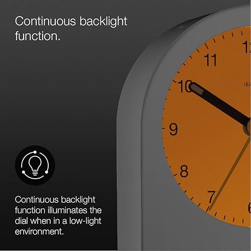 Miniatura 4 de Braun Reloj despertador analógico clásico con repetición y retroiluminación continua, movimiento de cuarzo silencioso, alarma de pitido Crescendo en